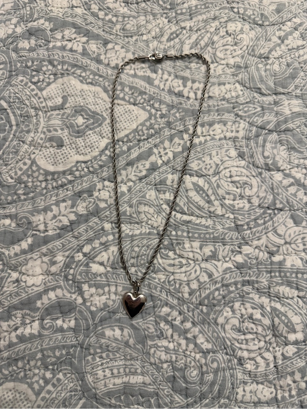 GLD Sterling-Style Silver Heart Pendant Necklace - Women Jewelry